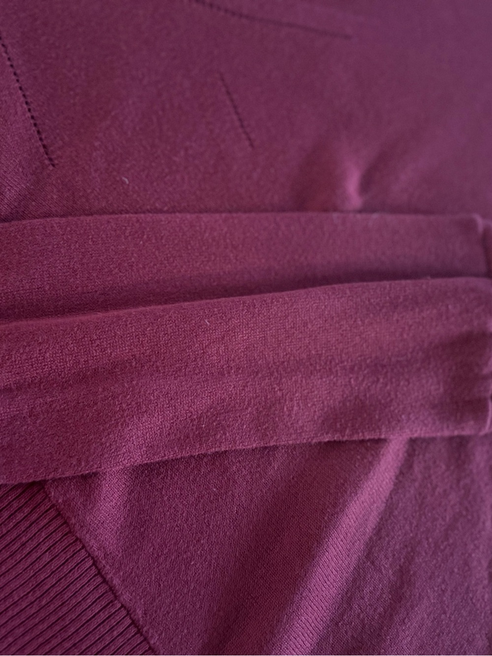 Planet Women’s Red Asymmetric Knit Sweater - Picture 6 of 9